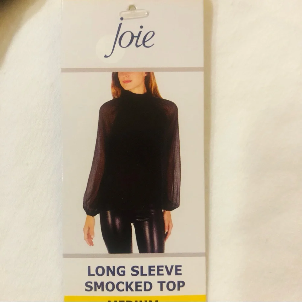 NWT Joie Limited Edition Ladies Long Sleeve Smocked Blouse. MRSP $278.00 - Picture 14 of 16